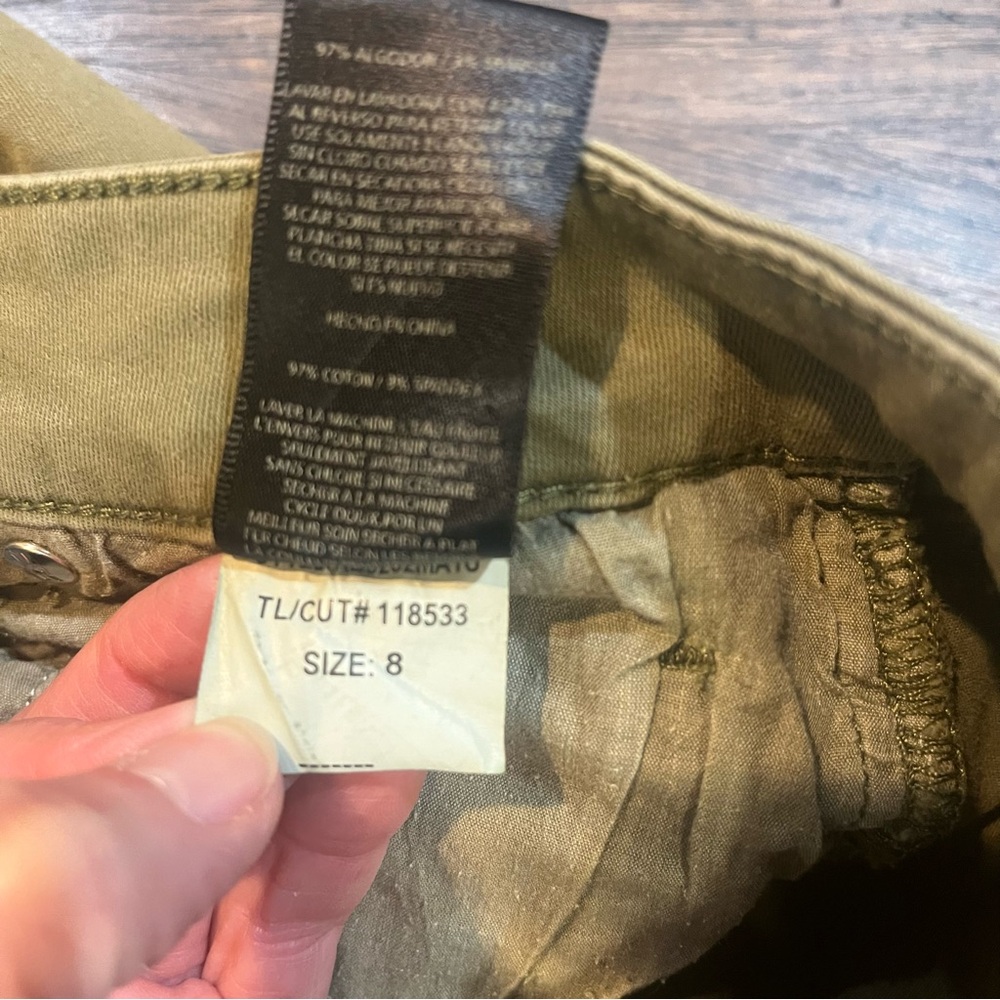 KUT from the Kloth Natalie‎ Bermuda Shorts Olive Green – Size 8 - Picture 8 of 12